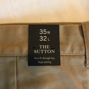 NWT J Crew Sutton Chinos 35 x 32